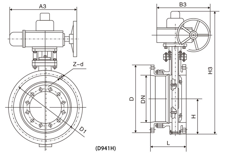 多層次雙向壓蝶閥(圖1)