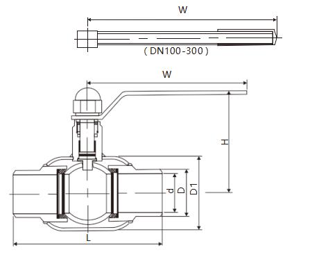 手柄焊接球閥(圖1)